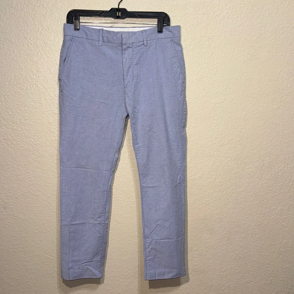 Old Navy Men’s Sky Blue Chino Pants 32x30 Slim Casual Cotton Khaki Trousers